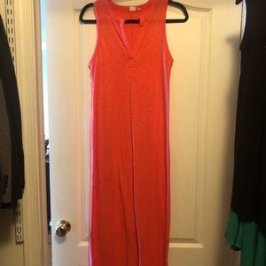 Gap coral maxi dress XS